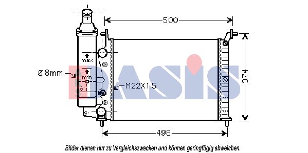 AKS DASIS Radiators, Motora dzesēšanas sistēma 080093N